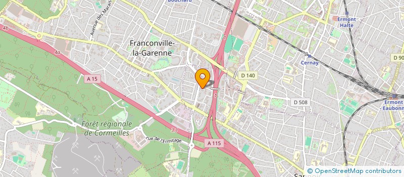 localisation de l'entreprise DELTART  SANNOIS