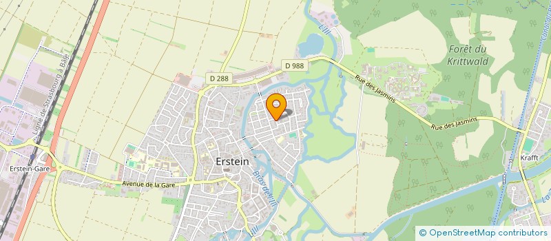 localisation de l'entreprise DELTAS à ERSTEIN