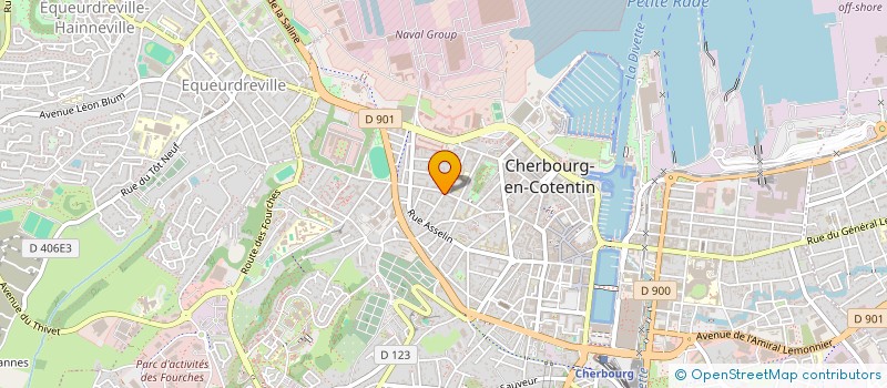 localisation de l'entreprise DELTAS à CHERBOURG-EN-COTENTIN