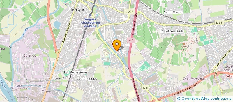 localisation de l'entreprise DELTAS AIR IMMO  SORGUES