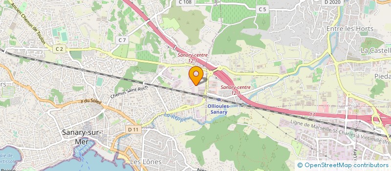 localisation de l'entreprise DELTAT T  SANARY-SUR-MER