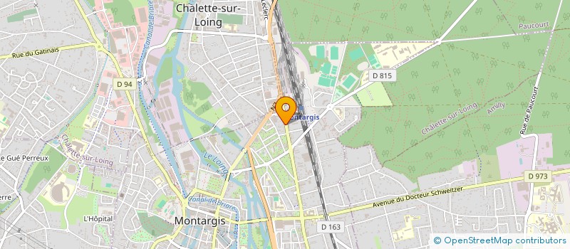 localisation de l'entreprise DELTATEL à MONTARGIS