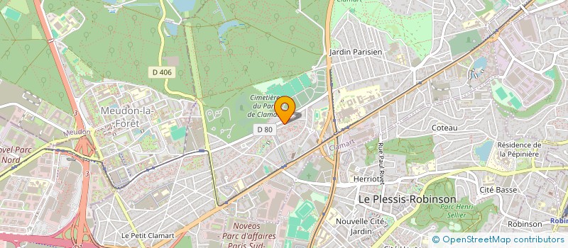 localisation de l'entreprise DELTATHLETICS à CLAMART