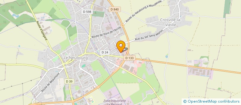 localisation de l'entreprise DELTAWORK  LE NEUBOURG