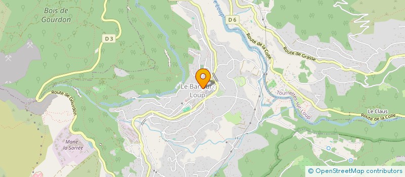 localisation de l'entreprise DELTAZUR à LE BAR-SUR-LOUP
