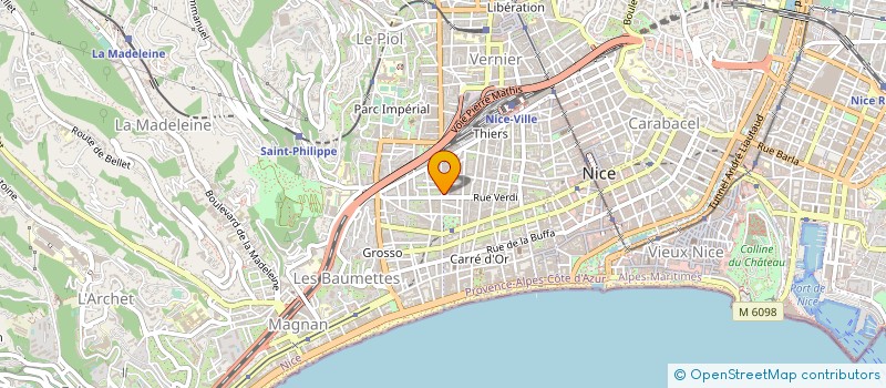 localisation de l'entreprise DELTAZUR-RO à NICE