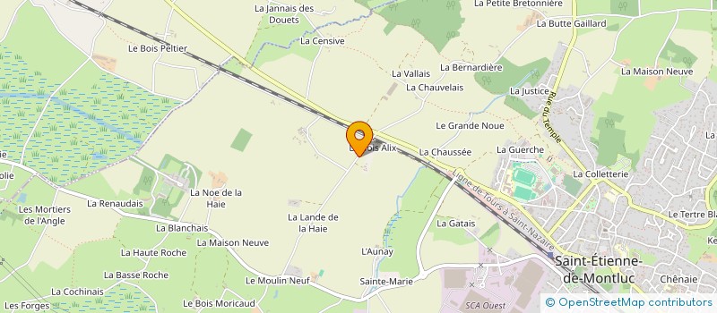 localisation de l'entreprise DELTEAM  SAINT-ETIENNE-DE-MONTLUC