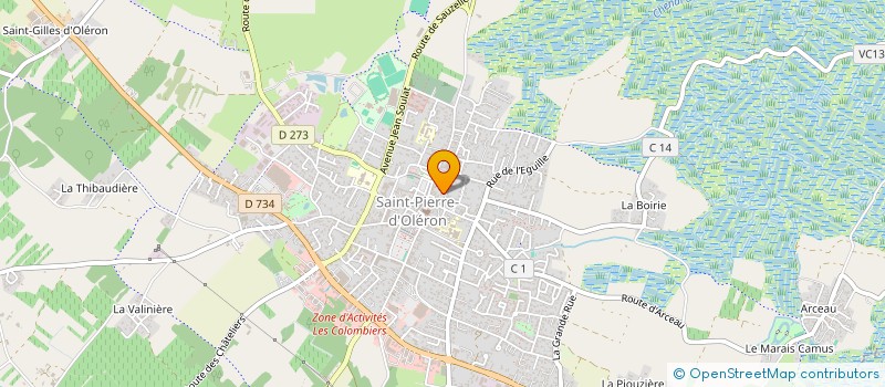 localisation de l'entreprise DELTEIL  SAINT-PIERRE-D'OLERON