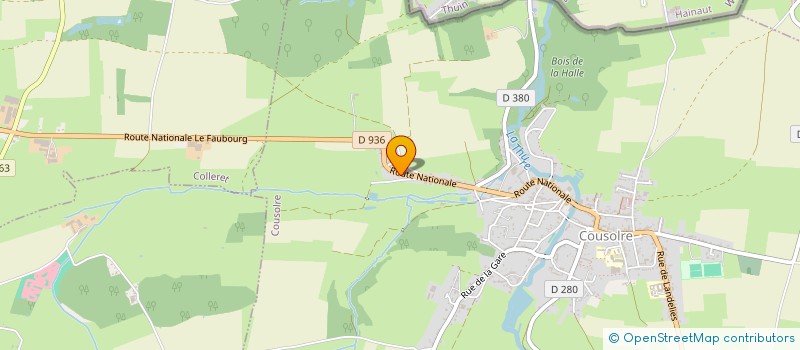 localisation de l'entreprise DELTENRE  COUSOLRE