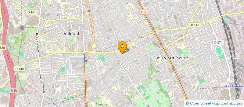 localisation de l'entreprise DELTEUS à VITRY-SUR-SEINE