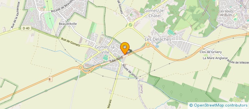 localisation de l'entreprise DELTEXPLAN  GOMETZ-LA-VILLE