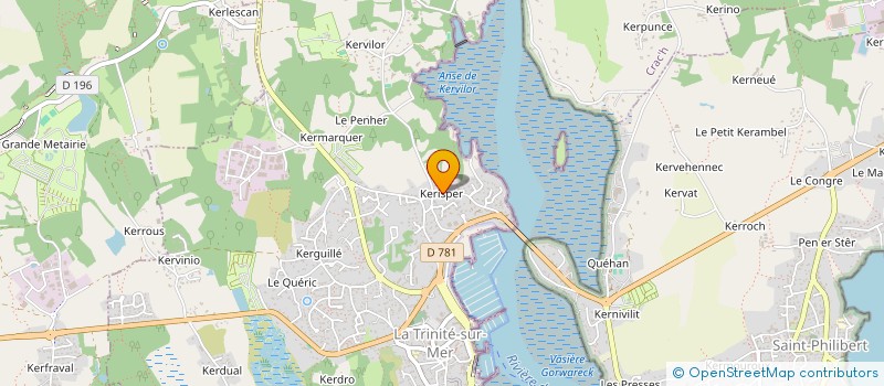 localisation de l'entreprise DELTHINA  LA TRINITE-SUR-MER