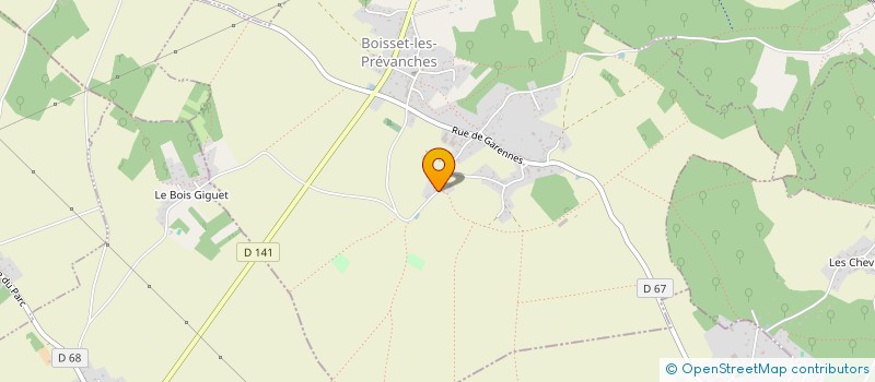 localisation de l'entreprise DELTHOME  BOISSET-LES-PREVANCHES