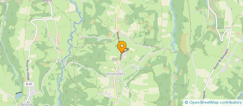 localisation de l'entreprise DELTI  HOUEYDETS