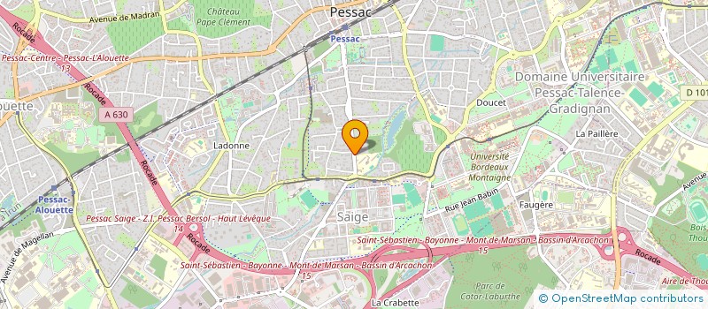 localisation de l'entreprise DELTIM à PESSAC