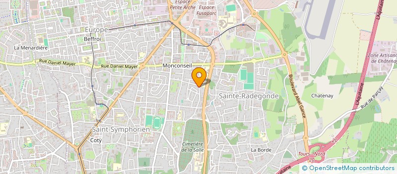 localisation de l'entreprise DELTIMA  CHAMBRAY-LES-TOURS