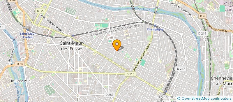 localisation de l'entreprise DELTINO à SAINT-MAUR-DES-FOSSES