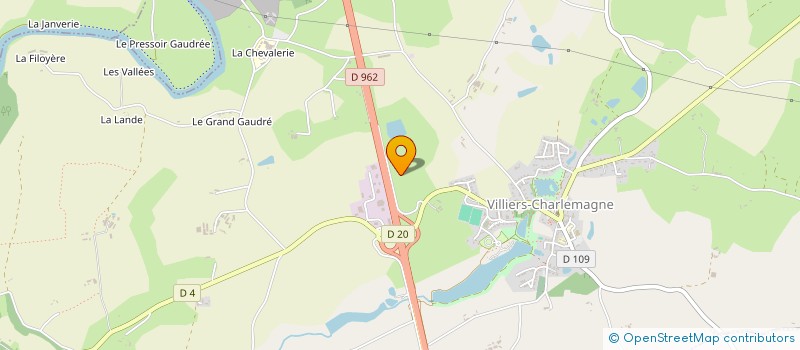localisation de l'entreprise DELTO  VILLIERS-CHARLEMAGNE