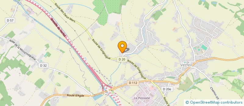 localisation de l'entreprise DELTOP  VERFEIL