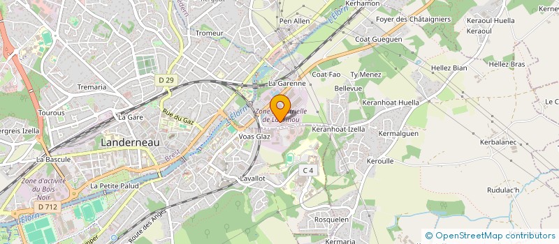 localisation de l'entreprise DELTRA  PLOUEDERN