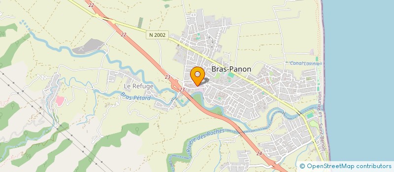 localisation de l'entreprise DELTRA  BRAS-PANON