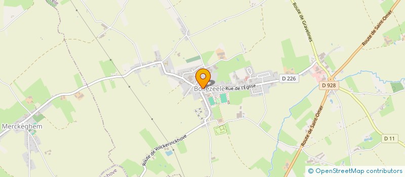 localisation de l'entreprise DELTROCOU  BOLLEZEELE