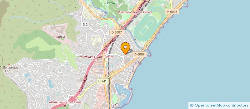 localisation de l'entreprise DELTRONIC à VILLENEUVE-LOUBET