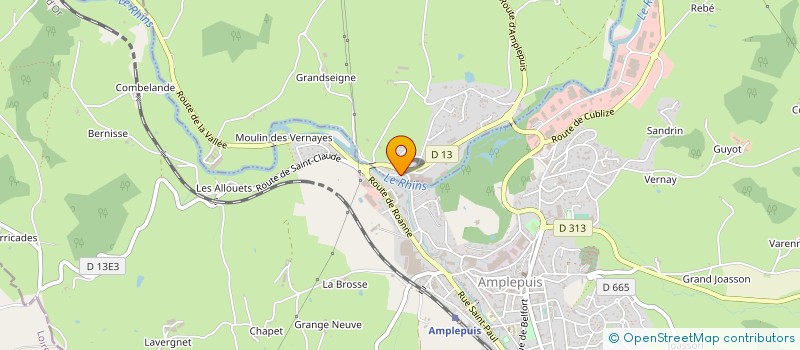 localisation de l'entreprise DELUBAC SA à AMPLEPUIS