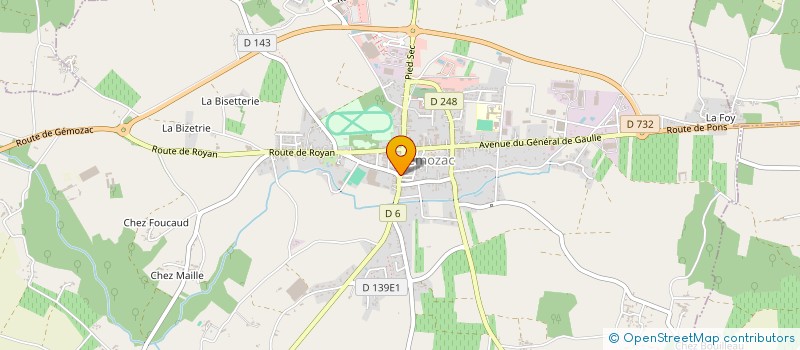 localisation de l'entreprise DELUDOSTEE  GEMOZAC