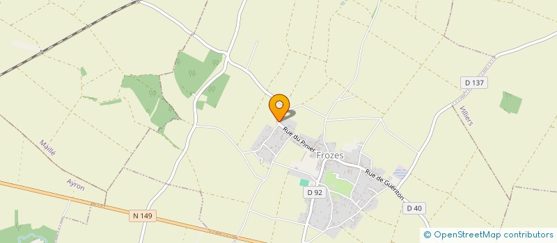 localisation de l'entreprise DELUJU  FROZES