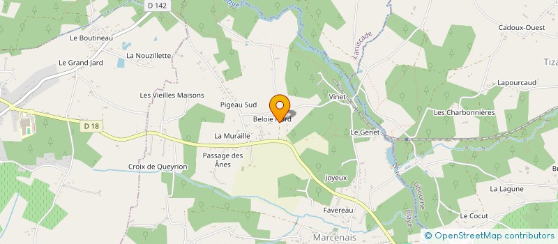 localisation de l'entreprise DELUNS MONTAUD  MARCENAIS