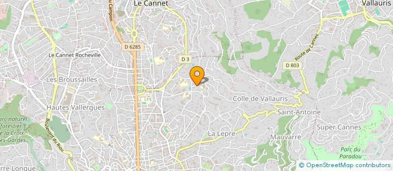localisation de l'entreprise DELUOL MARBRES ET PIERRES à CANNES