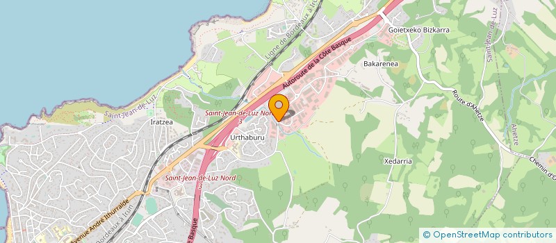 localisation de l'entreprise DELUZ à SAINT-JEAN-DE-LUZ