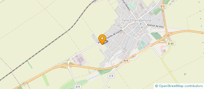 localisation de l'entreprise DELUZE CATERING GROUP  FERE CHAMPENOISE