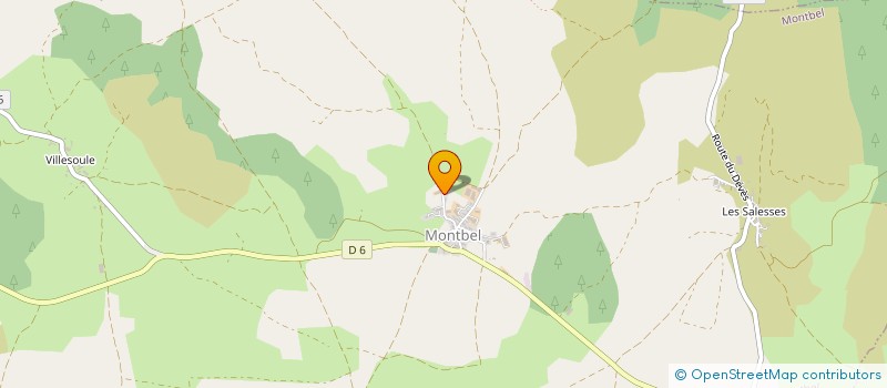 localisation de l'entreprise DELVAL 48 COUVERTURE  MONTBEL