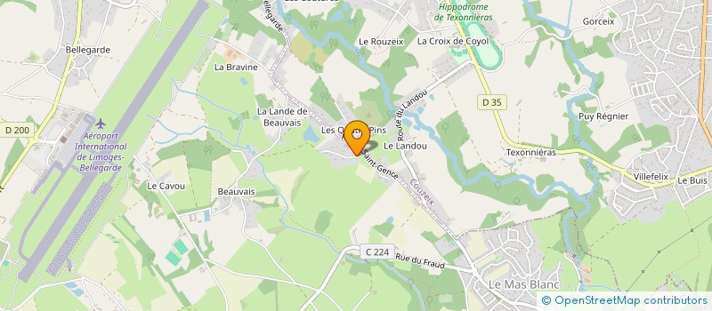 localisation de l'entreprise DELVAL à LIMOGES