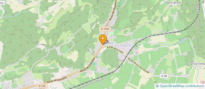 localisation de l'entreprise DELVAL  L'ALBENC