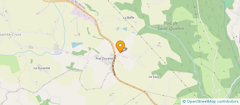 localisation de l'entreprise DELVAL CHRISTIAN ET ROUX SERGE à CAGNAC-LES-MINES