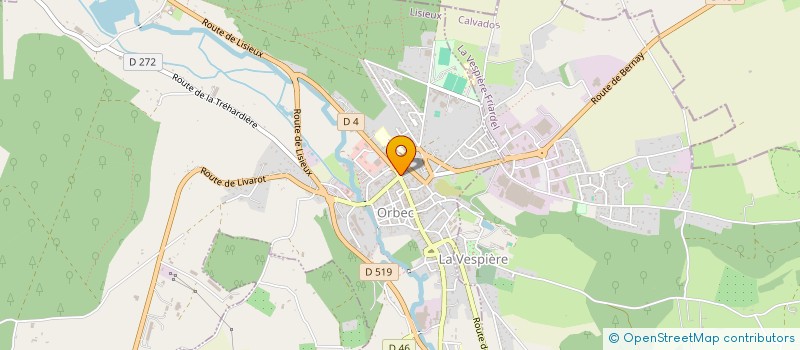 localisation de l'entreprise DELVE  ORBEC