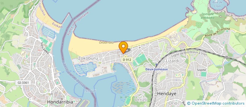 localisation de l'entreprise DELVEZ à HENDAYE