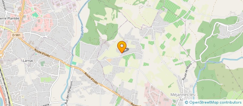 localisation de l'entreprise DELVI à MEJANNES-LES-ALES