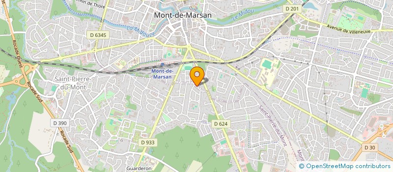localisation de l'entreprise DELVINA à MONT-DE-MARSAN