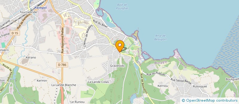 localisation de l'entreprise DELVOYE DESIGN SARL à PAIMPOL