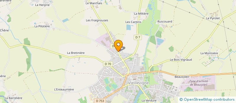 localisation de l'entreprise DELY à VIEILLEVIGNE