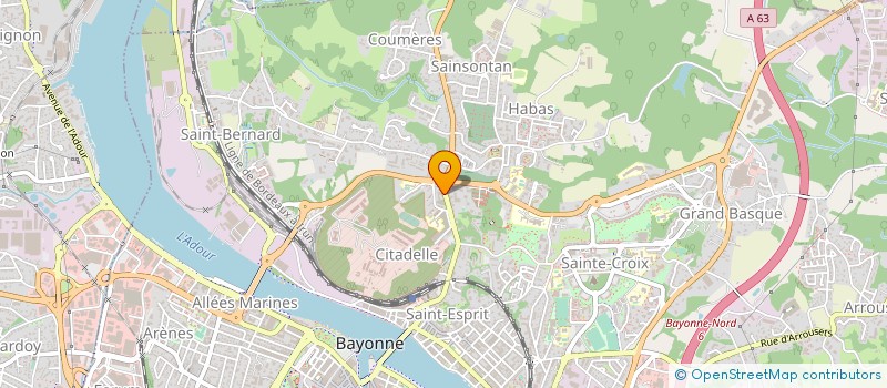 localisation de l'entreprise DELYA à BAYONNE