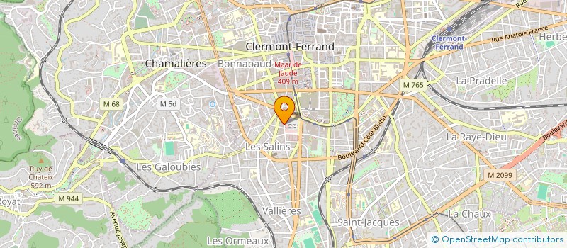 localisation de l'entreprise DELYSSIA à CLERMONT-FERRAND