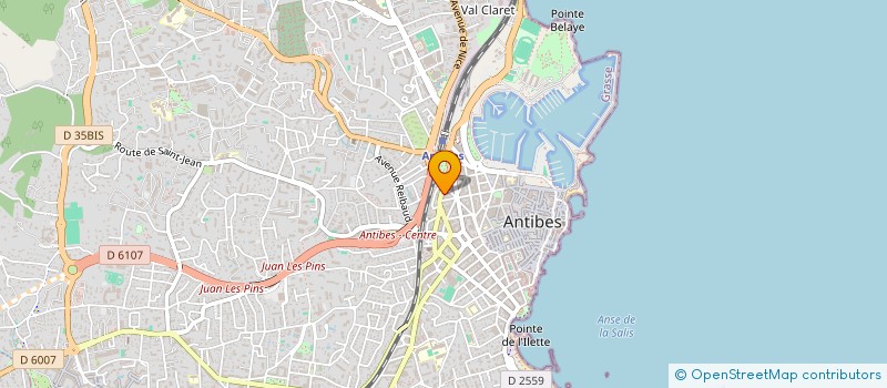 localisation de l'entreprise DELZA à ANTIBES