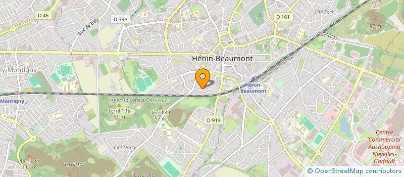 localisation de l'entreprise DELZENNE  HENIN BEAUMONT