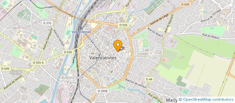 localisation de l'entreprise DELZENNE B ET LOBERTREAU D à VALENCIENNES