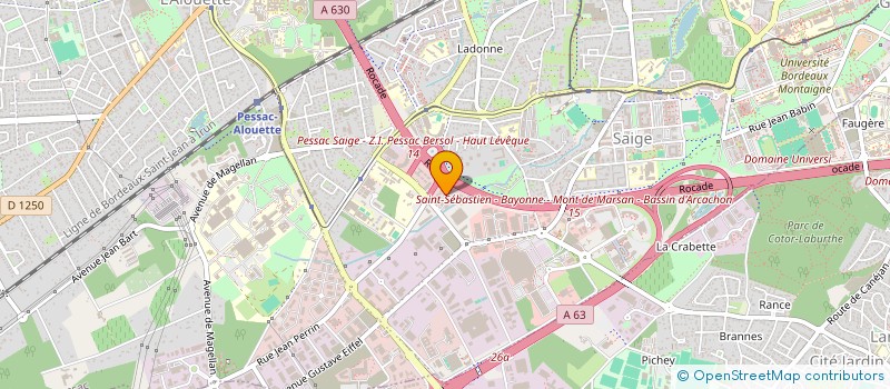 localisation de l'entreprise DELZONGLE BEARN à PESSAC
